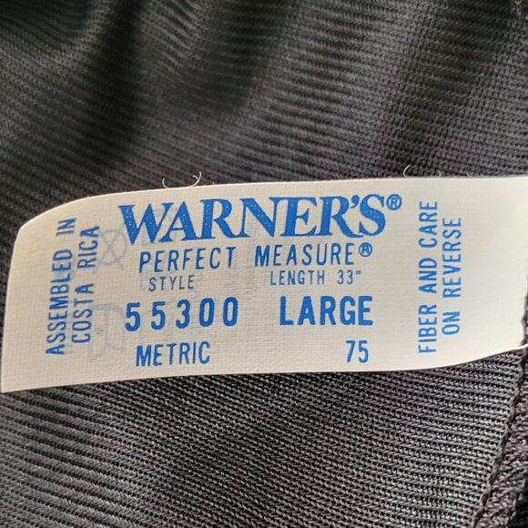 Vintage Warner's Black Lace-Trim Slip Skirt Midi Maxi Size Large - Picture 2 of 9